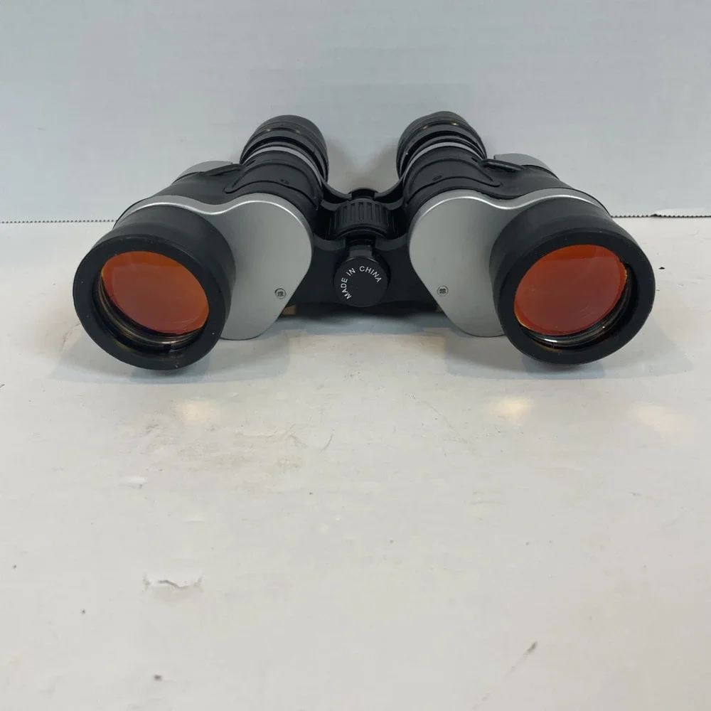Bosch-Optikon Binoculars Black Silver Compass Outdoor Gear Case Caps